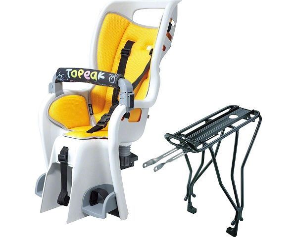 Topeak - Стильное детское кресло с багажником под колесо 26" с дисковым тормозом Baby Seat II