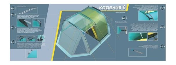 Normal - Большая кемпинговая палатка Карелия 6