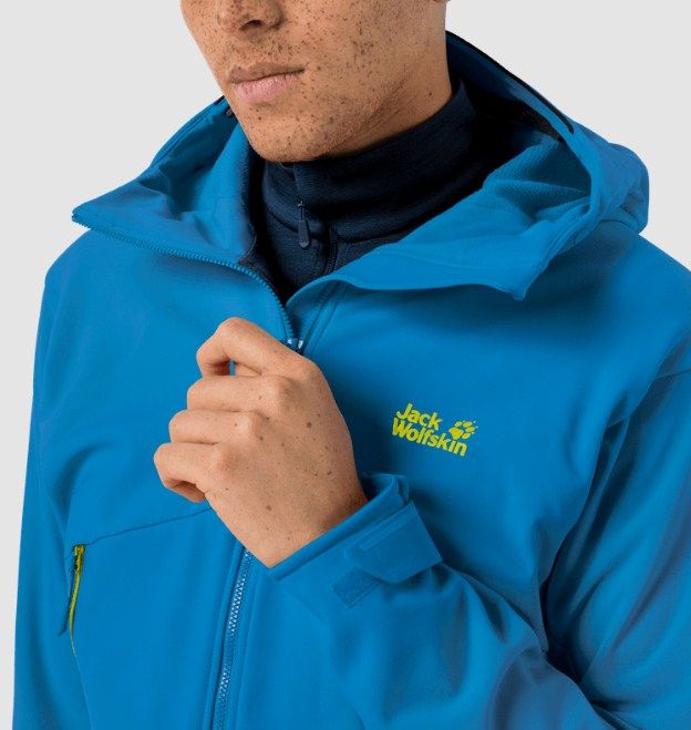 Водостойкая куртка для мужчин Jack Wolfskin Mountain Tech Softshell M