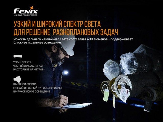 Fenix - Ручной фонарь PWT20R