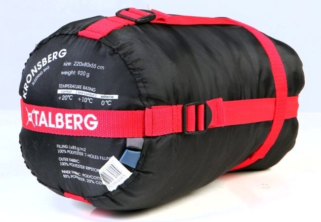 Talberg - Легкий спальный мешок-кокон Kronsberg (комфорт +20)