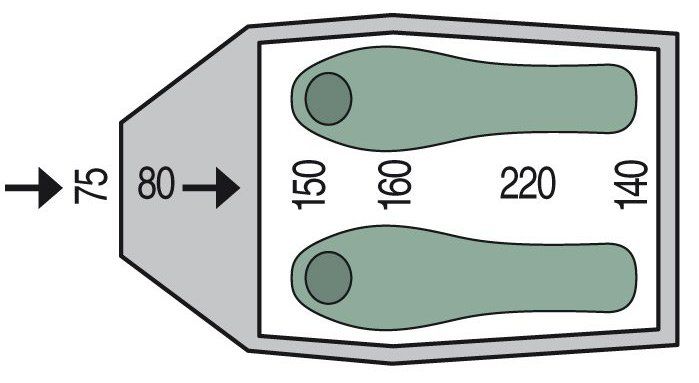 Двухместная палатка Pinguin Excel Duralu