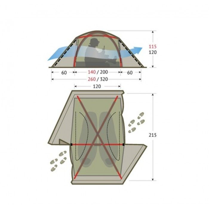 Tengu - Трекинговая палатка Mark 1.08T2