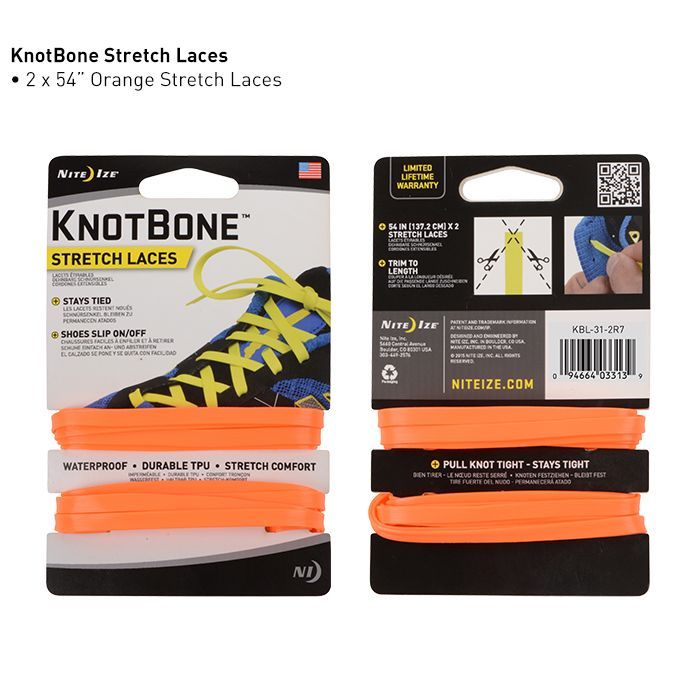 KnotBone - Яркие шнурки для обуви Stretch Laces
