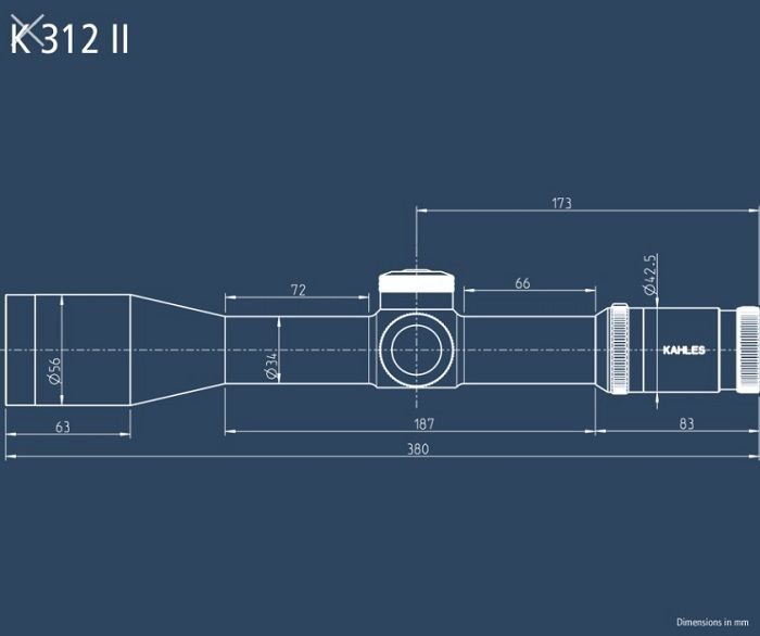 Тактический прицел Kahles K312i 3-12x50 CC MSR/Ki