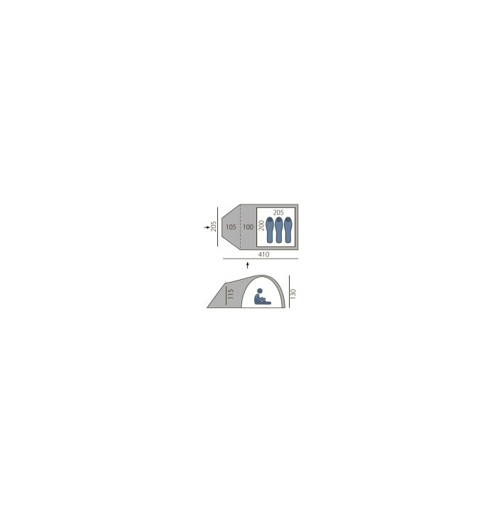 Двухслойная палатка BTrace Arten Spring 3