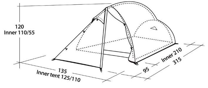 Robens - Палатка двухместная Red Rock UL