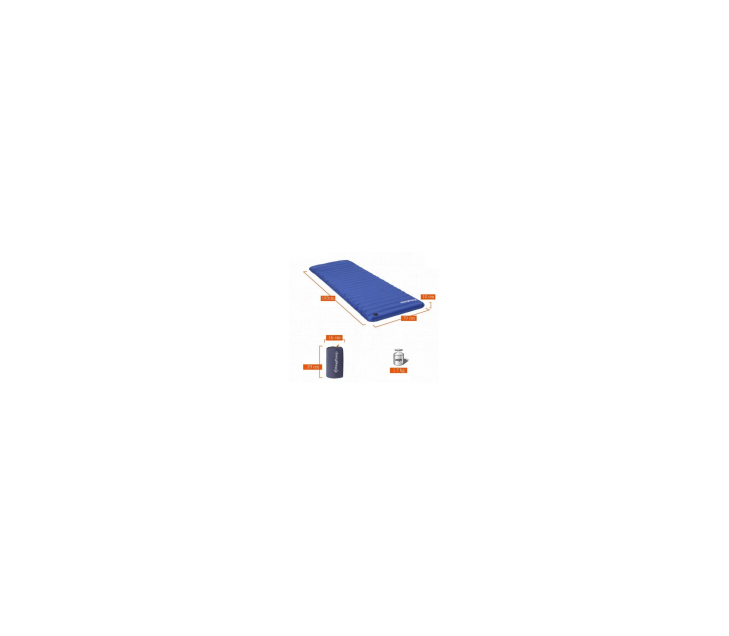 Надувной одноместный коврик King Camp Pump Airbed Single 3588 220х75х10