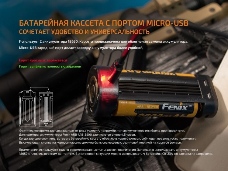 Fenix - Фонарь тактический TK35 2018 Cree XHP35 HI neutral white LED