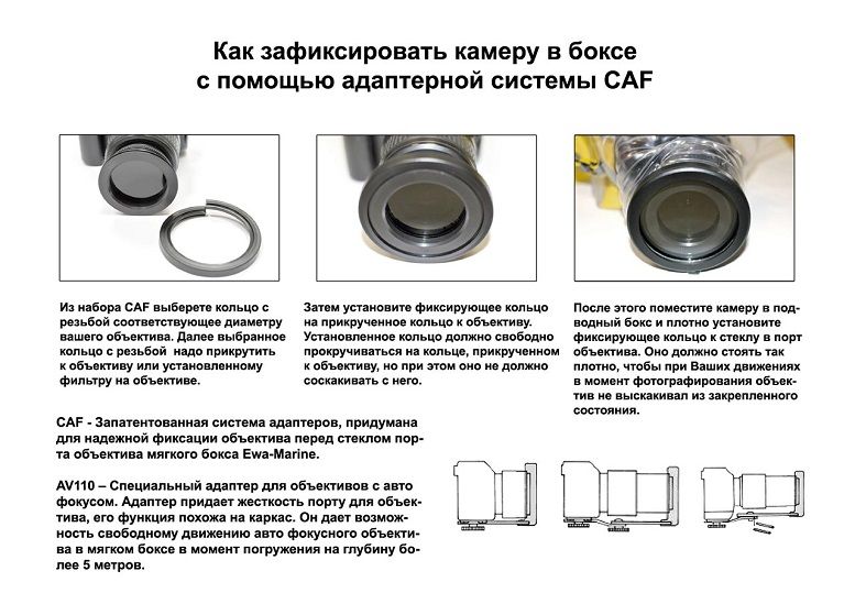 Ewa-Marine - Адаптер для фиксации объектива C-A