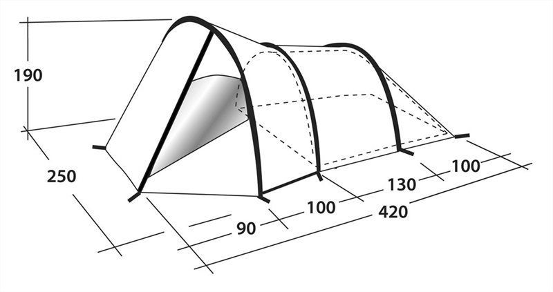 Outwell- Палатка надежная четырехместная Vigor 4