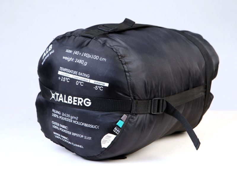 Talberg - Спальный мешок-одеяло с отстегивающимся капюшоном ALB -5 (комфорт +15)