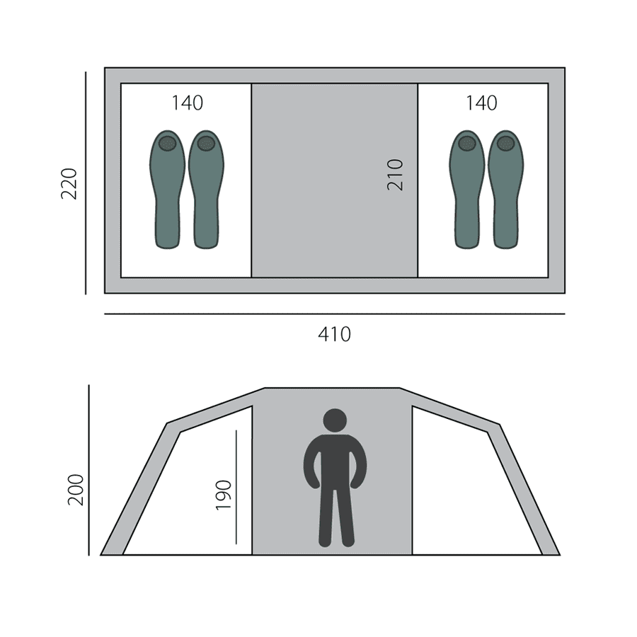 Палатка туристическая  BTrace Tube 4