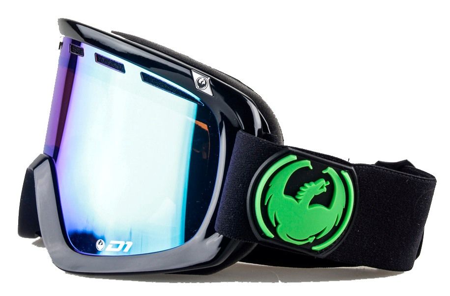 Dragon Alliance - Горнолыжные очки D1 (оправа Jet, линзы Green Ion + Yellow Blue Ion) 