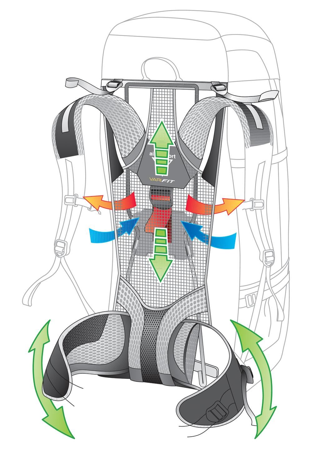 Deuter - Рюкзак для переноски тяжелых грузов Aircomfort Futura Vario 60