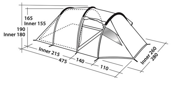 Robens - Палатка многофункциональная для 5 человек Double Dreamer