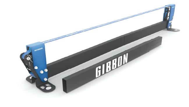 Комплект для слэклайна: стойка напольная + слэклайн Gibbon Fitness Line 4 м