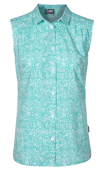 Jack Wolfskin - Рубашка с коротким рукавом женская Wahia Print Sleeveless Shirt W