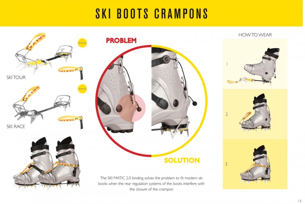Grivel - Кошки для альпинизма Ski Tour Ski Matic 2.0 with Crampon Safe