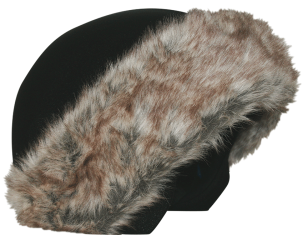 Нашлемник с меховой опушкой Coolcasc E001 Brown Fur