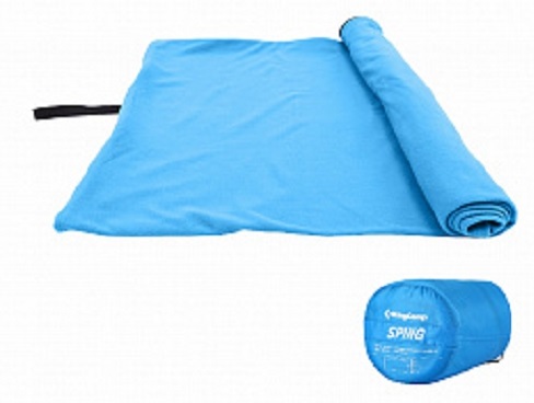 KingCamp - Тонкий спальный мешок из флиса Spring левый (комфорт+25)