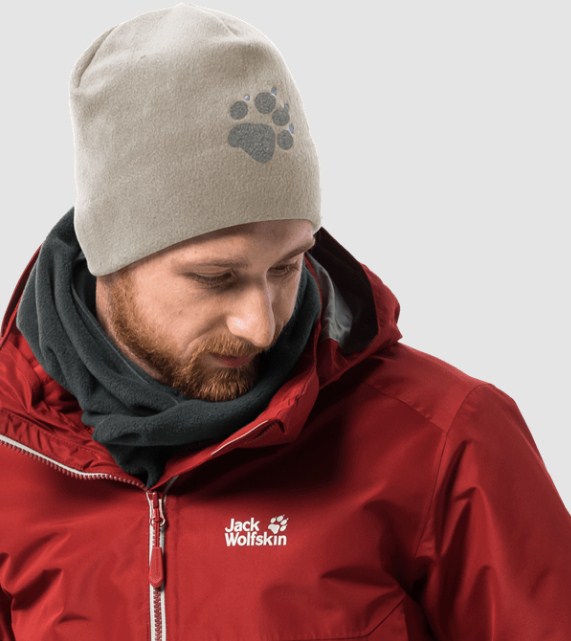 Стильная теплая шапка Jack Wolfskin Paw Hat