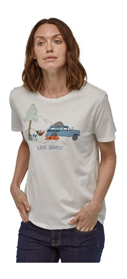 Patagonia - Женская футболка Live Simply Lounger Organic Crew T-Shirt