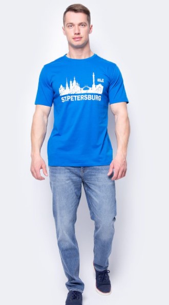 Тематическая футболка Jack Wolfskin St Petersburg T Men