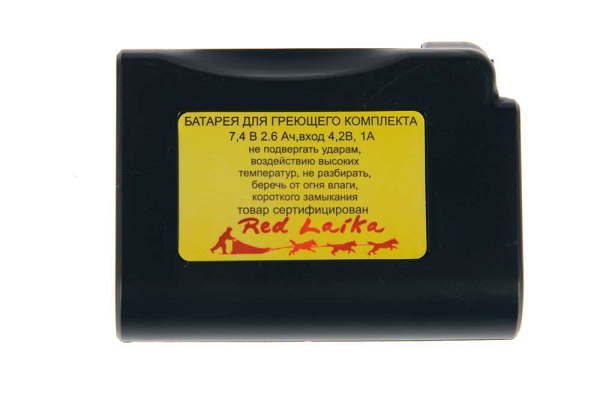 Redlaika - Аккумулятор надежный для одежды ЕСС 7.4 (2600 мАч, с клипсой)