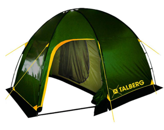 Туристическая палатка Talberg Bigless 3