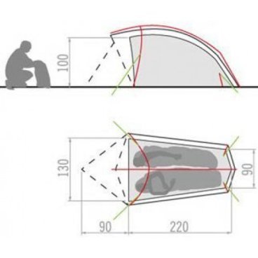 Комфортная палатка Vaude Taurus UL 2P 