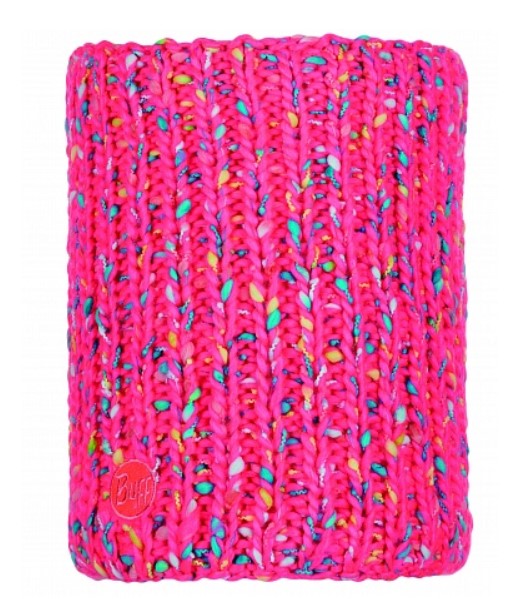 Buff - Яркий шарф Knitted & Polar Hat Yssik Pink Fluor