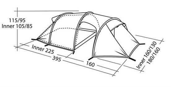 Robens - Палатка походная для троих Osprey 3EX
