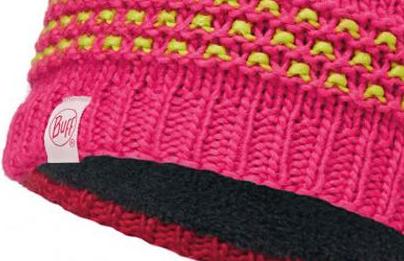 Buff - Базовая детская шапка Junior Knitted & Polar Hat Buff Jambo Pink Azalea