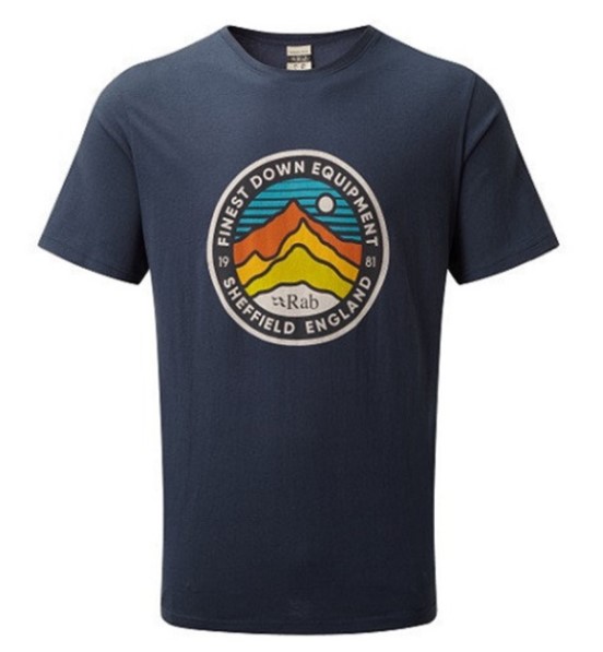 Rab - Качественная футболка из хлопка Stance 3 Peaks Ss Tee