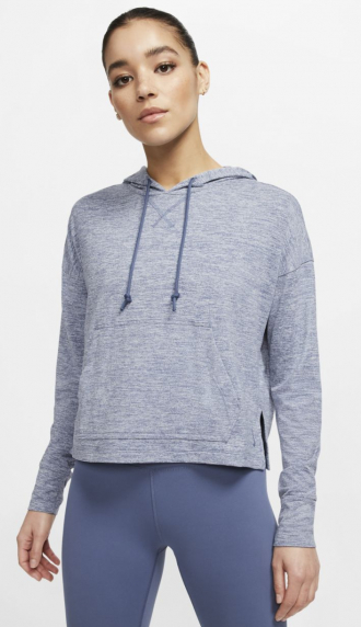 Толстовка для йоги Nike W NK Yoga Jersey Crop Hoodie