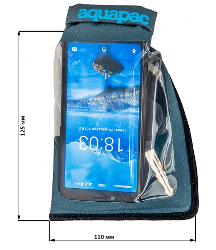 Aquapac - Водонепроницаемый чехол Small Stormproof Phone Case Grey