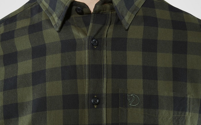 Fjallraven - Практичная рубашка из хлопка Ovik Check LS