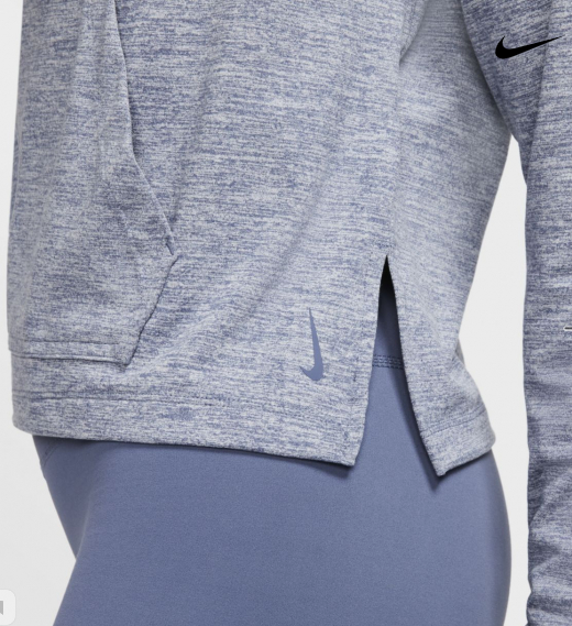 Толстовка для йоги Nike W NK Yoga Jersey Crop Hoodie