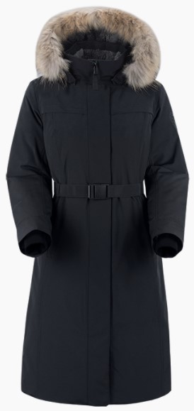 Стильное пуховое длинное пальто Sivera Волога М