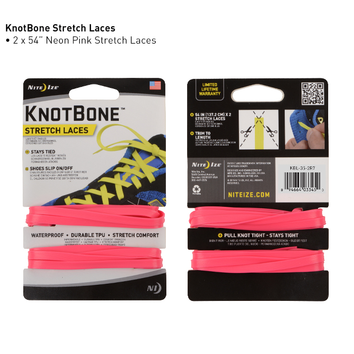 KnotBone - Яркие шнурки для обуви Stretch Laces
