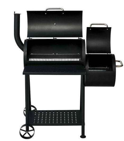 Стационарный угольный гриль-бочка с коптильней GoGarden Chef-Smoker 60