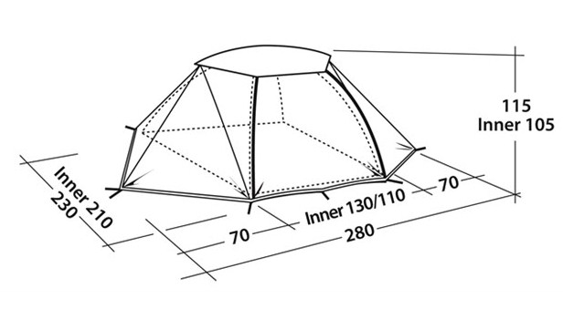 Robens - Палатка-купол двухместная Kestrel