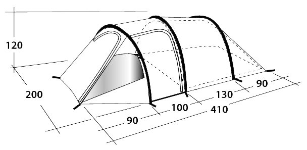 Outwell - Палатка функциональная на троих Earth 3