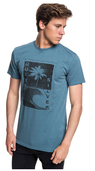 Quiksilver - Красивая футболка для мужчин с принтом Destroyed Reality