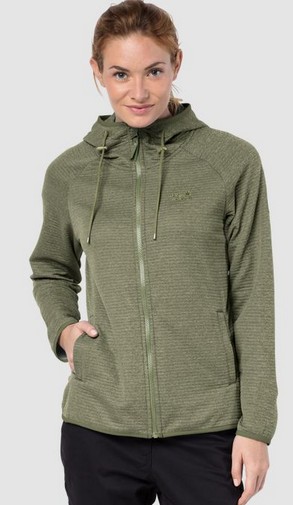 Jack Wolfskin — Куртка из флиса для девушек Tongary hooded jacket women
