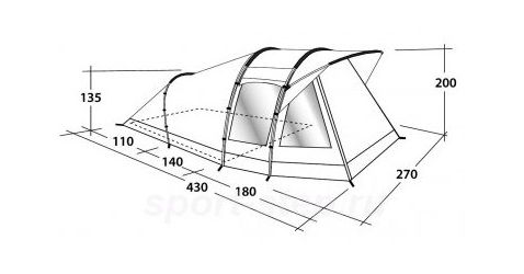 Outwell - Палатка просторная трехместная Woodville 3