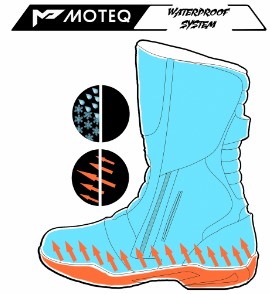 Moteq - Туристические кожаные мотоботинки Chucky