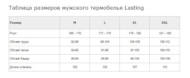 Lasting - Термофутболка с длинным рукавом мужская Rosta 6262