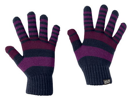 Jack Wolfskin — Перчатки термозащитные детские Cross knit gloves kids